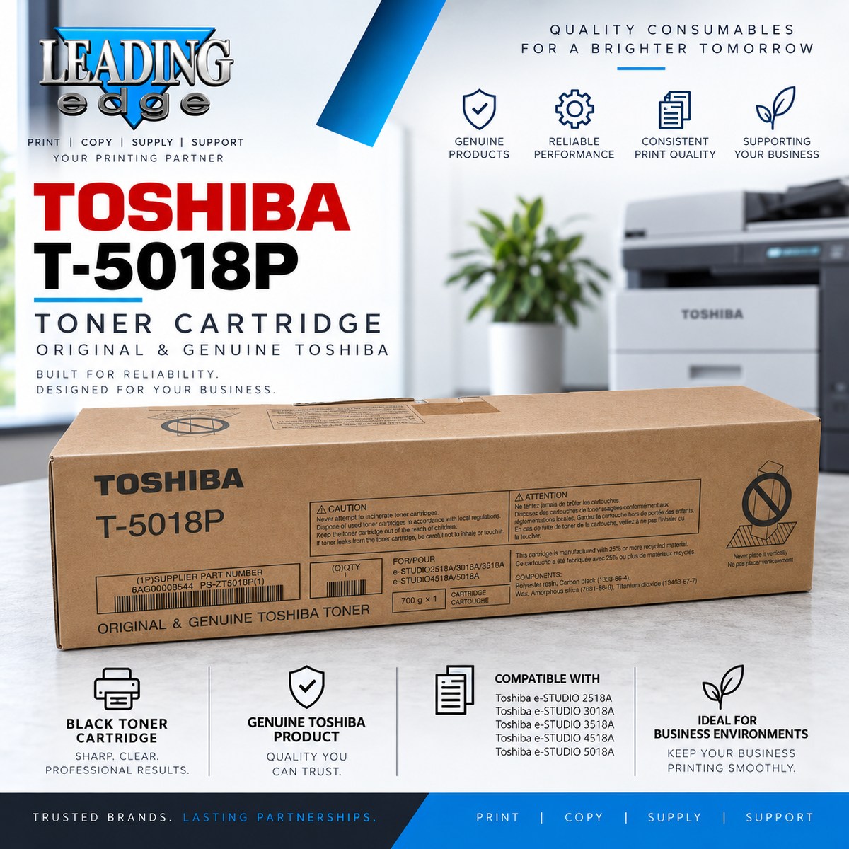 leading edge toshiba t 5018p 300kb Toshiba T-5018P toner cartridge
